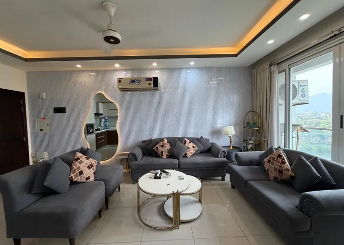 1Br Luxury Apartments With Balcony & Mountains View In Elysium Tower Opp Centaurus Mall Islamabad